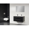 Saniclass Bologna 100 badmeubel met spiegel met twee lades black diamond 2 kraangat SW18107 Saniclass Bologna 100 badmeubel met spiegel met twee lades black diamond 2 kraangat SW18107