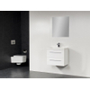 Saniclass XXS Meuble avec miroir 60x38cm polybéton 1 trou pour robinetterie Blanc brillant SW791 Saniclass XXS Meuble avec miroir 60x38cm polybéton 1 trou pour robinetterie Blanc brillant SW791