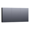 Saniclass Plain Spiegelkast 139x70x15cm Hoogglans Zwart SW392959 Saniclass Plain Spiegelkast 139x70x15cm Hoogglans Zwart SW392959