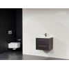 Saniclass Bologna 60 badmeubel met twee lades black wood SW8310 Saniclass Bologna 60 badmeubel met twee lades black wood SW8310