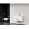Saniclass Bologna meuble 80x47cm avec deux tiroirs Blanc SW8308 Saniclass Bologna meuble 80x47cm avec deux tiroirs Blanc SW8308