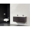 Saniclass Bologna 120 badmeubel met vier lades black wood SW8311 Saniclass Bologna 120 badmeubel met vier lades black wood SW8311