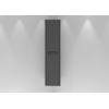 H&R badmeubelen Juice Hoge Kast - 40x35x170cm - met ronde hoeken - 3D-front - 2 deuren - linksdraaiend - stone grey mat SW875843