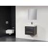 Saniclass Florence badmeubel met spiegel 58x47cm black wood SW190 Saniclass Florence badmeubel met spiegel 58x47cm black wood SW190