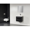 Saniclass Florence badmeubel met spiegel 58x47cm black diamond SW18124 Saniclass Florence badmeubel met spiegel 58x47cm black diamond SW18124