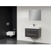 Saniclass Florence badmeubel met spiegel 80x47cm black wood SW2705 Saniclass Florence badmeubel met spiegel 80x47cm black wood SW2705