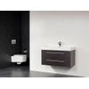 Saniclass Florence badmeubel 100x47cm 1 kraangat black wood SW8270 Saniclass Florence badmeubel 100x47cm 1 kraangat black wood SW8270