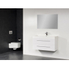 Saniclass Florence badmeubel met spiegel 100x48.5cm 1 kraangat hoogglans wit sw6478 Saniclass Florence badmeubel met spiegel 100x48.5cm 1 kraangat hoogglans wit sw6478