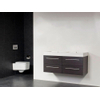Saniclass Florence badmeubel 120x48.5cm zonder kraangat black wood SW18145 Saniclass Florence badmeubel 120x48.5cm zonder kraangat black wood SW18145