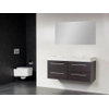 Saniclass Florence Meuble salle de bain avec miroir 120x48.5cm Black Wood SW18150 Saniclass Florence Meuble salle de bain avec miroir 120x48.5cm Black Wood SW18150