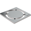 Geberit grille 8x8cm pour siphon de douche à l'intérieur cercle inox GA10832