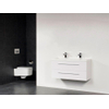 Saniclass XXS meuble 100cm Blanc polybéton 2 trous pour robinetterie SW18169 Saniclass XXS meuble 100cm Blanc polybéton 2 trous pour robinetterie SW18169
