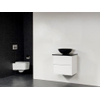 Saniclass New Future Corestone13 meuble sans miroir 60cm Blanc brillant avec vasque à poser Noir SW17776 Saniclass New Future Corestone13 meuble sans miroir 60cm Blanc brillant avec vasque à poser Noir SW17776