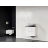 BRAUER New Future Corestone13 meuble sans miroir 60cm Blanc brillant avec vasque à poser Blanc SW17777