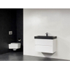 Saniclass New Future Black Spirit meuble sans miroir 80cm Blanc brillant SW17778