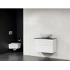 Saniclass New Future Corestone13 meuble sans miroir 80cm avec vasque à poser Blanc brillant SW17784