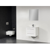 Saniclass Exclusive Line Kera Meuble salle de bain avec miroir 60cm 1 trou pour robinetterie Blanc SW739