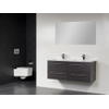 Saniclass Exclusive line Kera 120 badmeubel Black Wood 4 laden met spiegel SW10262 Saniclass Exclusive line Kera 120 badmeubel Black Wood 4 laden met spiegel SW10262