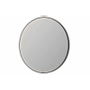 INK SP24 miroir - 120x4x120cm rond dans cadre en acier incl dir LED - chauffage - changement de couleur - dimmable et interrupteur - métal brossé noir SW955853