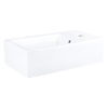 Differnz Force Lavabo compact 40x22x11,5cm 1 trou de robinet Rectangulaire Céramique Blanc SW724040