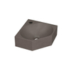 INK Matrix fontein - 27x27x10cm - kraangat midden - zonder overloop - quartz beton (grijs) SW647505