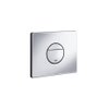 Grohe Nova cosmopolitan WC bedieningsplaat small verticaal/horizontaal chroom 0434351 Grohe Nova cosmopolitan WC bedieningsplaat small verticaal/horizontaal chroom 0434351