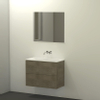 Qisani Slim badmeubelset 80x40x62 met spiegel met softclose lancelot grijs 0 kraangaten SW276952 Qisani Slim badmeubelset 80x40x62 met spiegel met softclose lancelot grijs 0 kraangaten SW276952