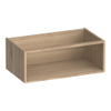 BRAUER Flourish armoire latérale - 80x30x45.5cm - avec 1 compartiment de rangement en chêne lamellé naturel SW445210