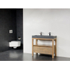 Saniclass Natural Wood Badmeubelset 120cm grey oak met wastafel natuursteen grey stone 2 kraangaten zonder spiegel SW9164 Saniclass Natural Wood Badmeubelset 120cm grey oak met wastafel natuursteen grey stone 2 kraangaten zonder spiegel SW9164