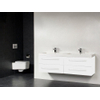 Saniclass Foggia Meuble salle de bain avec miroir 120cm4 tiroirs 2 vasques et 2 trous pour robinetterie Blanc SW10765 Saniclass Foggia Meuble salle de bain avec miroir 120cm4 tiroirs 2 vasques et 2 trous pour robinetterie Blanc SW10765