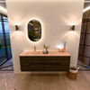 Mondiaz CIRO-DLUX Badkamermeubelset - 150x45x50cm - Solid surface wastafel Saba - 1 wasbak Links - 1 kraangat - 4 lades - Shadow SW1532711