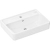 Hansgrohe Xanuia Q Wastafel/Fontein - 55x37cm - inbouw - 1 kraangat - met overloop - smartclean - compact - glans wit SW1164913