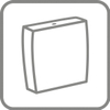 Villeroy & Boch Avento duoblokreservoir - dualflush + binnenwerk - met zij /achteraansluiting - White Alpine (glans wit) SW209534