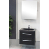 Saniclass Corestone 13 badmeubelset 60cm Black Wood 1 kraangat met spiegel SW20416 Saniclass Corestone 13 badmeubelset 60cm Black Wood 1 kraangat met spiegel SW20416