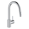 GROHE Eurosmart Cosmopolitan Robinet de cuisine avec mousseur extractible Dual Spray Chrome SW225328