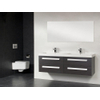 Saniclass Foggia badmeubelset 160cm 2 kraangaten black diamond met spiegel SW20433 Saniclass Foggia badmeubelset 160cm 2 kraangaten black diamond met spiegel SW20433