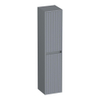 BRAUER Adore Wavy colonne haute - 160x35x35cm - 2 portes - ouverture à gauche ou à droite - sans poignée - gris mat SW1198514
