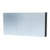 Saniclass Dual spiegelkast 140x70x15 indirecte LED verlichting 3 deuren black wood SW242146 Saniclass Dual spiegelkast 140x70x15 indirecte LED verlichting 3 deuren black wood SW242146