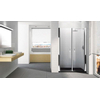 Novellini Young 2.0 2B porte pivotante 2 pièces pour niche 87/91x200cm chrome/transparente 0336259