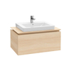 Villeroy & Boch Legato Meuble sous lavabo avec éclairage LED avec 1 tiroir pour lavabo au centre 80x50x38cm blanc brillant 1024808 Villeroy & Boch Legato Meuble sous lavabo avec éclairage LED avec 1 tiroir pour lavabo au centre 80x50x38cm blanc brillant 1024808