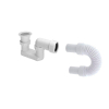Saniclass badafvoerset voor vrijstaande baden bestaande uit Walraven flexibele buis en Viega afvoerset SW8106 Saniclass badafvoerset voor vrijstaande baden bestaande uit Walraven flexibele buis en Viega afvoerset SW8106