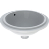 Geberit VARIFORM onderbouwwastafel - 39x39cm - zonder kraangat - met overloop - wit SW421896