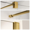 FugaFlow Eccelente Vetro profielset 200cm + stabilisatiestang 120cm geborsteld messing - SW1125308