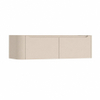 H&R Badmeubelen Juice Meuble sous lavabo - 140x45x40cm - angle gauche arrondi - 2 tiroirs - poignée intégrée - Merino SW1490087