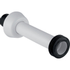 Geberit garniture de raccordement - 44mm - 25cm - pour coude encastré et WC à poser - blanc 0710466