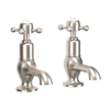 Crosswater Belgravia Crosshead Garderobe Wastafelkranen - set van 2 - geborsteld nikkel (RVS) SW1176908