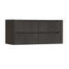 H&R Badmeubelen Juice Wastafelonderkast - 120x45x50cm - rechterhoek afgerond - 4 lades - geïntegreerde greep - basalt SW1570839