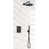 Hotbath Cobber complete thermostatische douche inbouwset met 2 pushbuttons zwart chroom SW494058 Hotbath Cobber complete thermostatische douche inbouwset met 2 pushbuttons zwart chroom SW494058