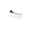 INK Wastafelonderkast - 90x45x37.6cm - 1 lade - push to open - met recht opdekfront - MDF lak - Hoogglans wit SW439406