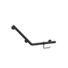 Crosswater Poignée avec porte-rouleau WC - inclinée - 71,9x33,2cm - noir mat SW1176234